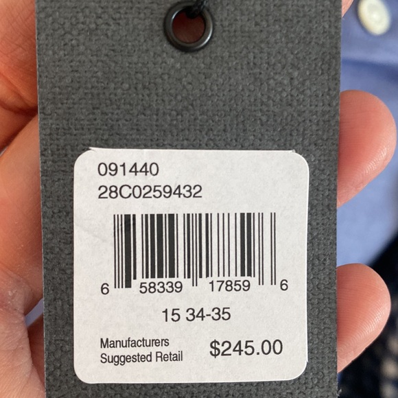 John Varvatos Slim fit Dress Shirt NWT - Picture 4 of 4